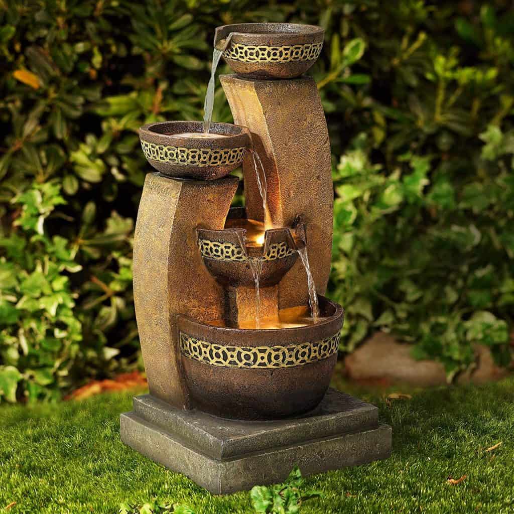 Water features for backyard makeover ideas