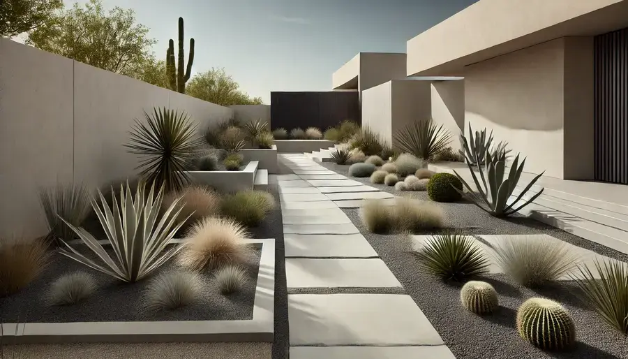 Contemporary & Minimalist Xeriscape Gardens