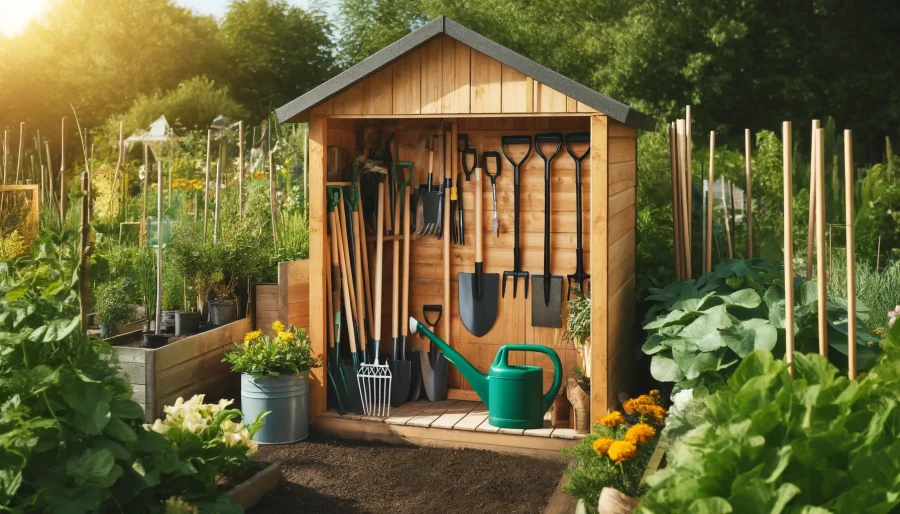 A Garden Tool Storage Shed